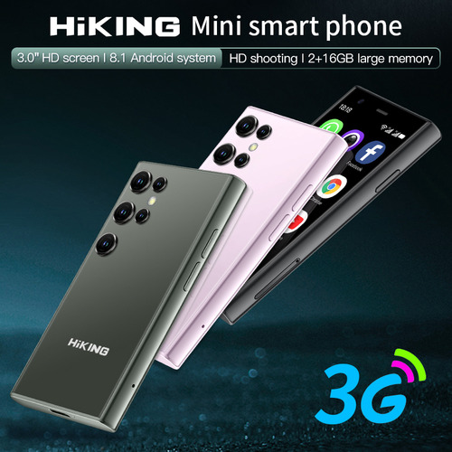 Mini Phone Hiking Mini S23 3g 2gb Ram + 16gb Rom Black Dual Sim Android 8.1 Cámara Frontal De 0.3 Mp
