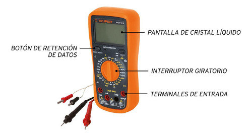 Multimetro Digital Truper Mut-39 Uso General