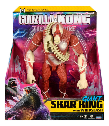 Boneco Gigante Skar King Com Whiplash De 27cm - Godzilla