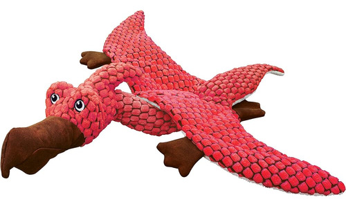 Kong - Dynos Pterodactyl Coral - Juguete Para Perros Con Chi