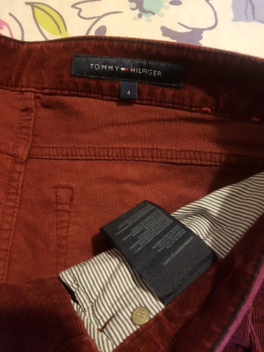 Pantalón De Pana Vino Tommy Hilfiger, Talla 4 | MercadoLibre