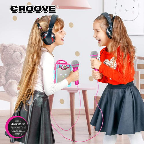 Karaoke Machine Para Niños - Karaoke Para Niñas Con 2 Micróf