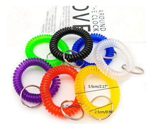 Chaveiro Com Pulseira De Plástico Elástico De 50 Peças