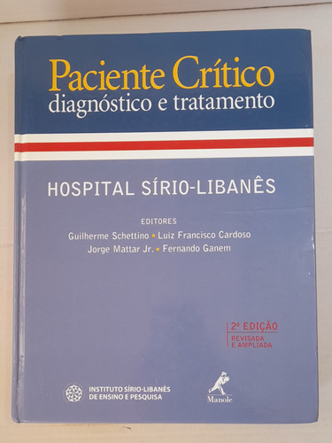 Livro Paciente Crítico Diagnóstico E Tratamento