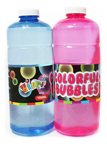 1 Litro De Liquido De Burbujas Importado Excelente Calidad