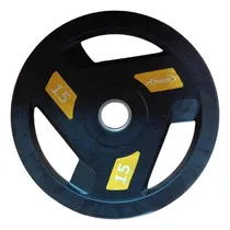 Comprar Par De Discos Olimpicos De 15 Kg Triple Agarre Recubierto 