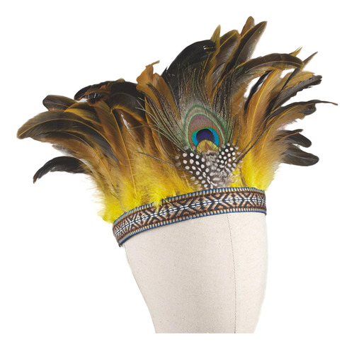 Tocado De Plumas Compatible Con El Disfraz De Carnaval Niño