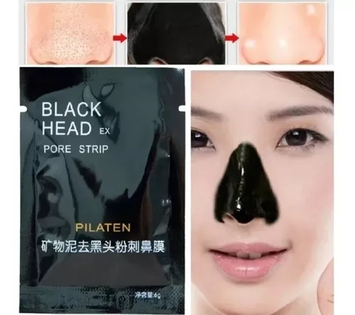 Mascarilla negra elimina puntos negros black head pilaten mask
