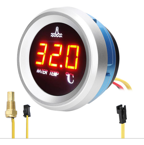 Sensor De Temperatura Con Pantalla Medidor Digital Led 9-36v