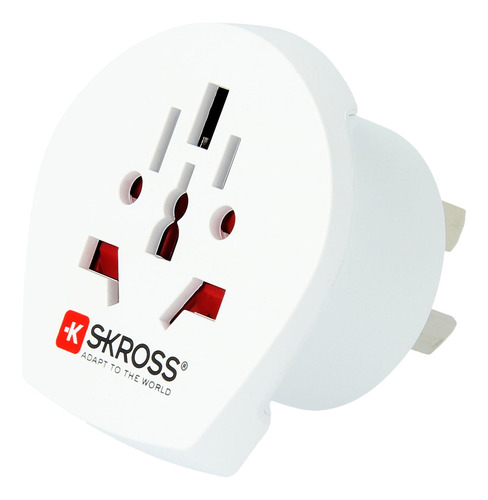 Skross Adaptador De Viaje Del Mundo A Australia/china, Blanc