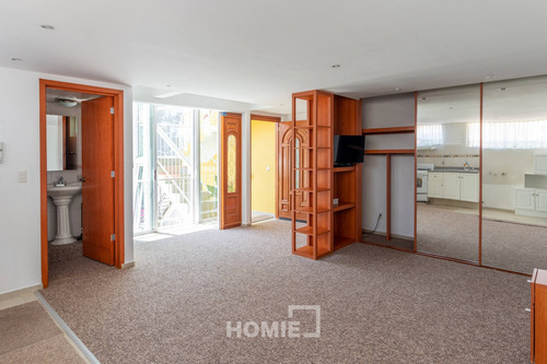 Imagen 2 de 12 de Amplio Loft Con Terraza En Álvaro Obregón., 65518