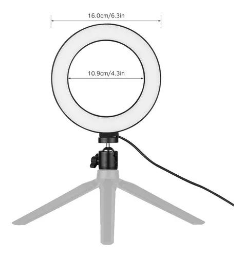 Aro Luz Led 6 Colores con Trípode| Tiendas MGI