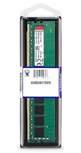 Imagem 8 de 8 de Memória 8gb Ddr4 2400mhz Kingston Kvr24n17s8/8 Cl17