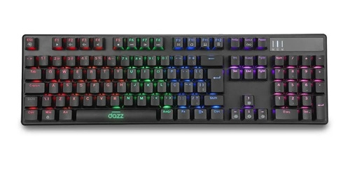 Teclado Gamer Dazz Cybertronic Switch Content Blue Rainbow