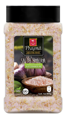 Pragná Condimento De Sal Del Himalaya Con Ajo Granular 500g
