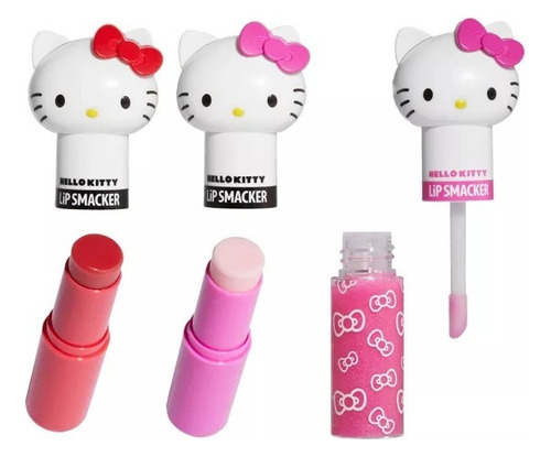Balsamo Set De 3 Lip Smacker Hello Kitty