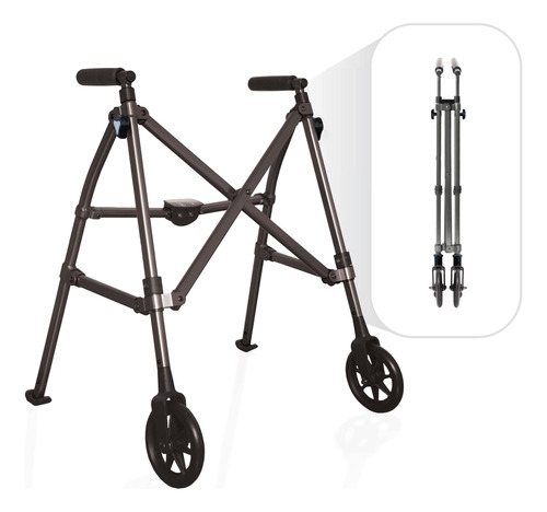 Able Life Space Saver - Caminante Corto Ligero Y Plegable Pa