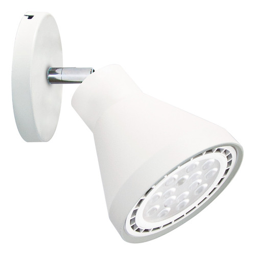 Aplique Pared Spot Direccionable 1 Luz Apto Led Ar111 Gu10 Estructura Blanco