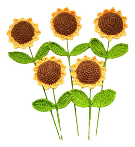Girasol Tejido 5pzas Regalo Maestros/día Madre