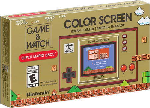 Imagen 5 de 7 de Nintendo Game & Watch Super Mario Bros. color rojo y dorado
