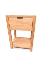 Comprar Mesa De Luz Madera Paraiso Con Cajon Nórdica Minimal Deco