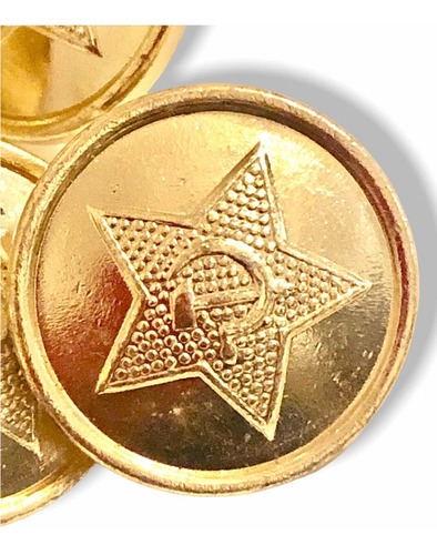 8 Botones De Uniforme Militar Soviético De Urss (rusia) (Usado)