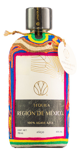 Tequila Región De México Añejo Con Hilo Sol 700 Ml