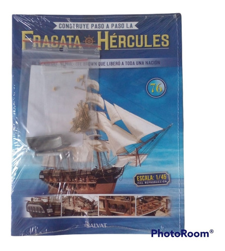 Fascículo + Pieza P/armar La Fragata Hércules N° 76. Nuevo