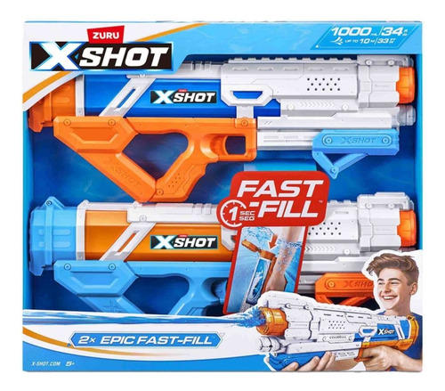 Lanzador De Agua Zuru X Shot Fast Fill 2 Pzas