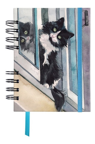 Agenda Diaria Artesanal Gato Pintura Dibujo - Varios Modelos