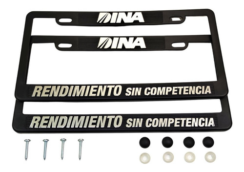 Porta Placas Camion Dina Cubre Pijas Marcos Kit Letras Cromo