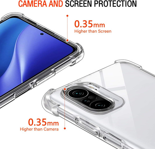 Funda Uso Rudo Silicona Tpu Suave Para Poco F3 5g+mica Transparente Xiaomi Poco F3 5g/11i 5g/11x 5g/11x Pro/redmi K40/redmi K40 Pro
