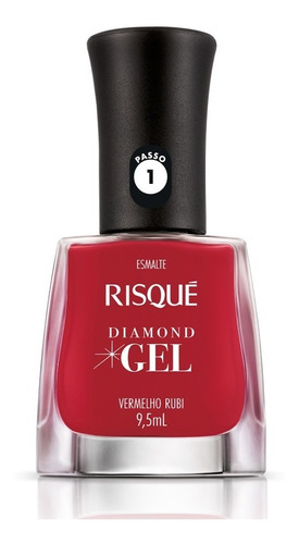 Esmalte Risque Diamond Gel Várias Cores Atacado Revenda Cores Vermelho Rubi