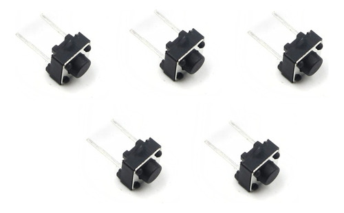 Boton Pulsador Push Button Tact Switch 6x6x5mm Md Pack X5