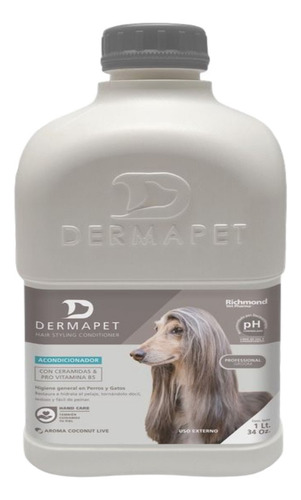 Acondicionar Perros Dermapet Hair Styling 1lt Profesional Fragancia Sweet Clean