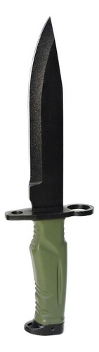 Bélica Baioneta M9 faca Polímero com bainha preta bélica Liso cor Preto