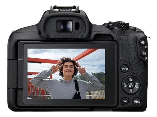 Câmera Canon Eos R50 Mirrorless Kit Lentes 18-45mm Negro