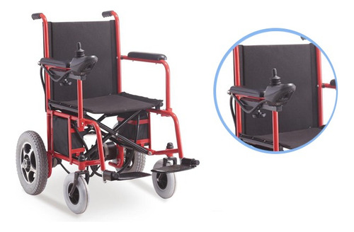 Silla De Ruedas Motorizada Electrica Plegable Aspen Jl102 Color Rojo - Negro