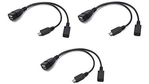 Cables Micro Usb Otg Fire Stick 4k Samsung Galaxy | Pack X3