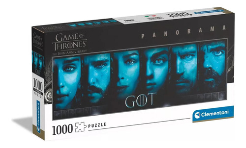 Rompecabezas Panorama Game Of Thrones Rostros 1000 Piezas