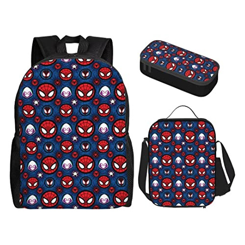 Kugahus Anime Mochila Set 3 Piezas - Bolso Escolar P6yrx