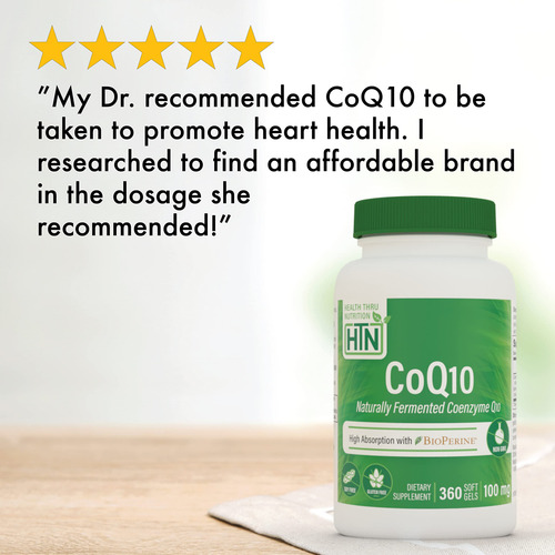 Coq10 W/bioperine 100mg 360 Softgels High Absorption, Non-gm