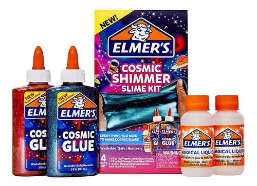 Imagen 2 de 7 de Kit Slime Cosmic Elmers 4 Piezas