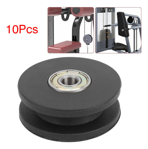 . Polea De Gimnasio 10 Piezas 50 Mm Nylon Fitness