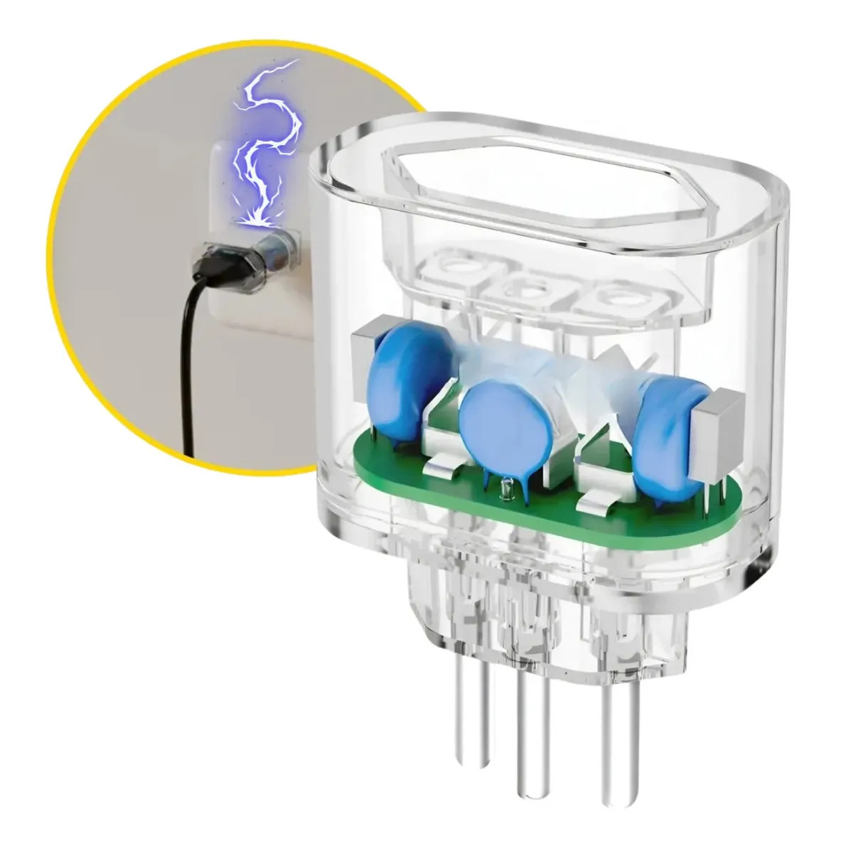 Protetor Contra Surtos Elétricos Contra Raios Dps 20a Bivolt