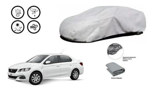 Funda Car Cover Peugeot 301 100% Vs Clima Agua Polvo