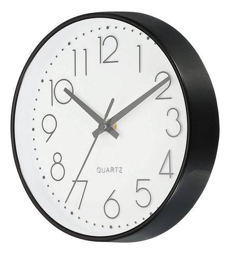 Reloj De Pared Redondo De 8 Pulgadas, Funciona Con Pilas, Si