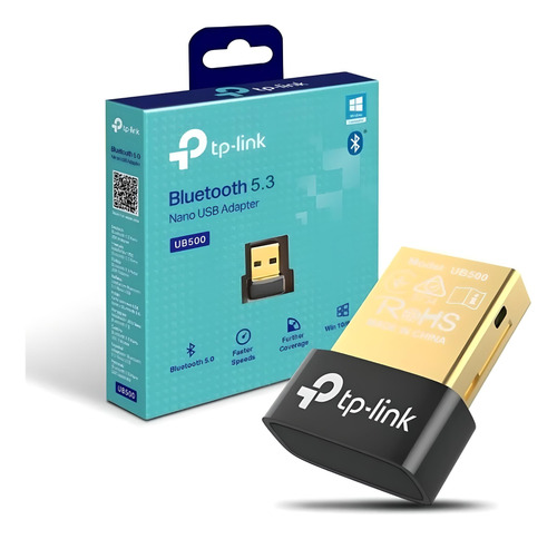 Adaptador Bluetooth Tplink Ub500 5.0 Usb Nano Pc Notebook