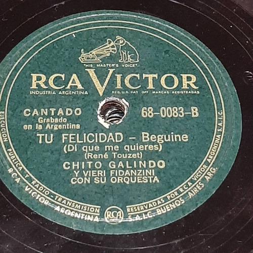 Pasta Chito Galindo Vieri Fidanzini Rca Victor C372