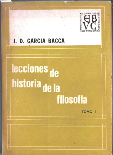 Lecciones De Historia De La Filosofia  Tomo1 Derecho